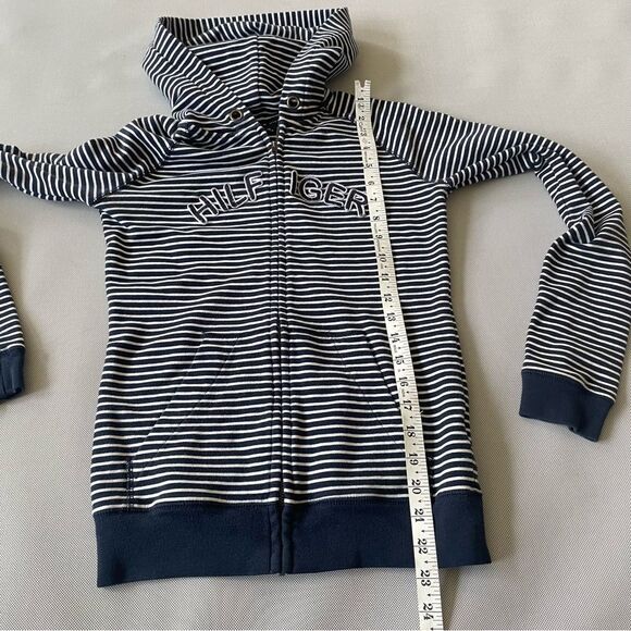 2000’s Tommy Hilfiger Spell Out Striped Zip Up Hoodie Women’s
Size XS (TP/XP) - Picture 5 of 12